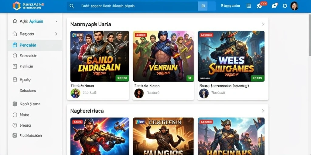 Tampilan awal game dengan karakter menarik.