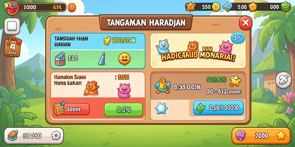 Menampilkan layar permainan slot yang menarik.